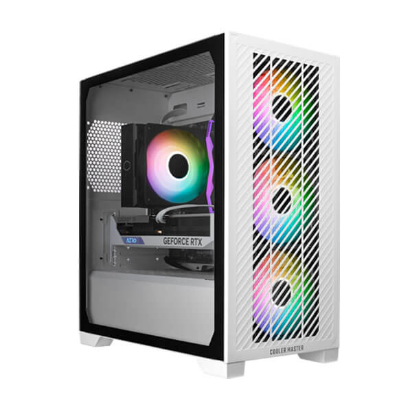 Cooler Master Elite 301 ARGB White M-ATX Mini Tower Case